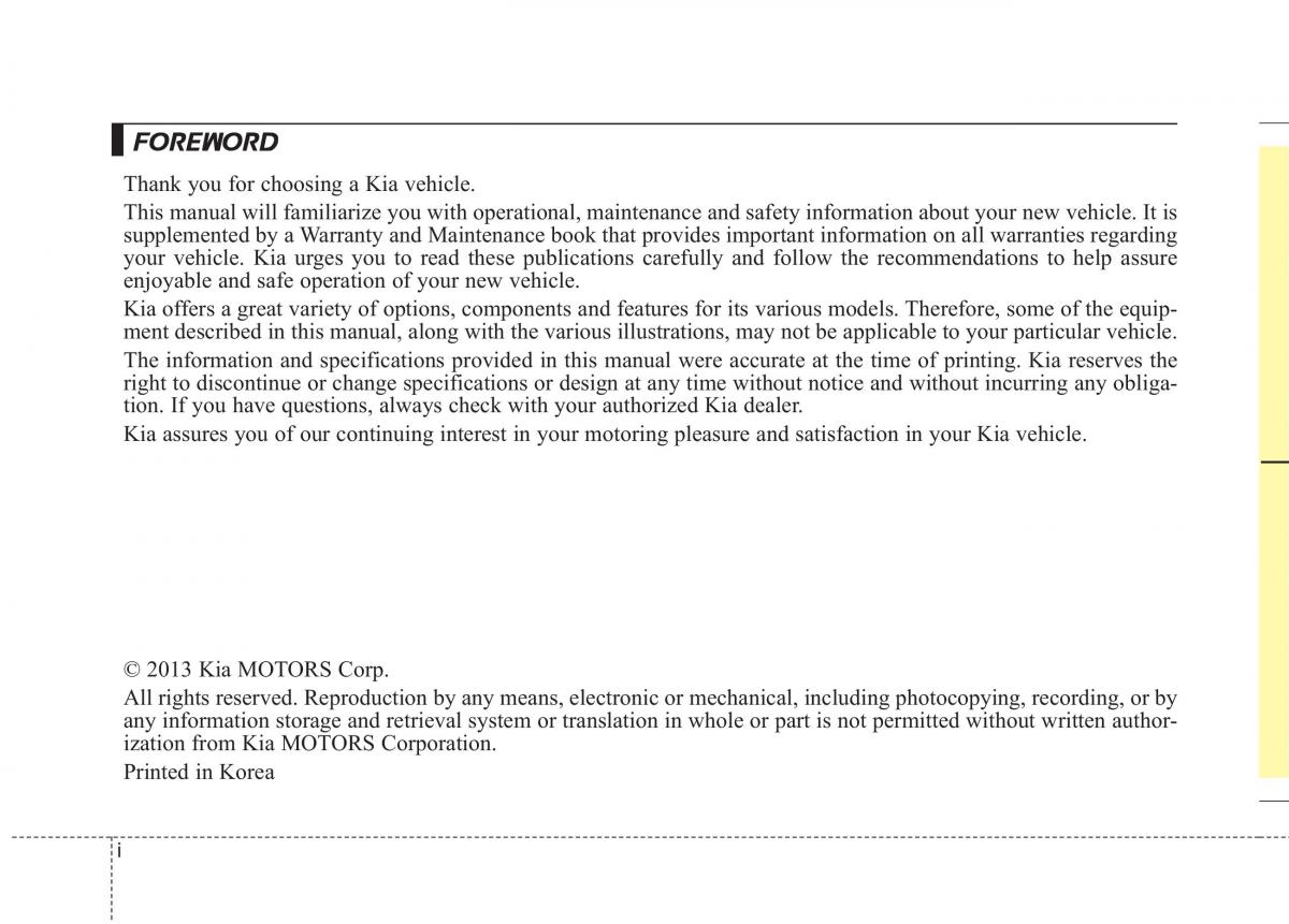 KIA Carens III 3 owners manual / page 2