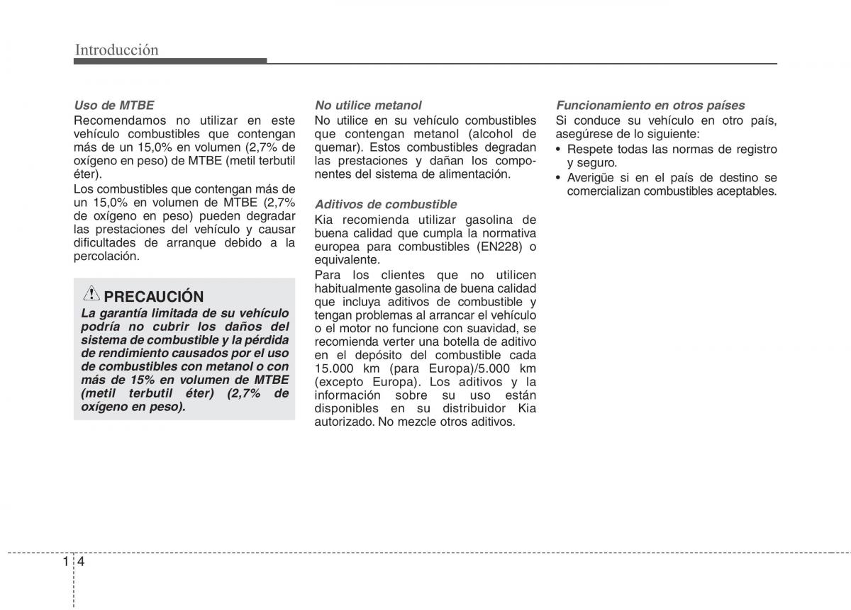 KIA Carens III 3 manual del propietario / page 4