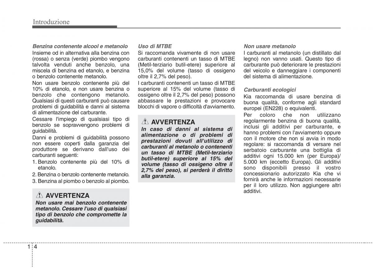 KIA Carens III 3 manuale del proprietario / page 7