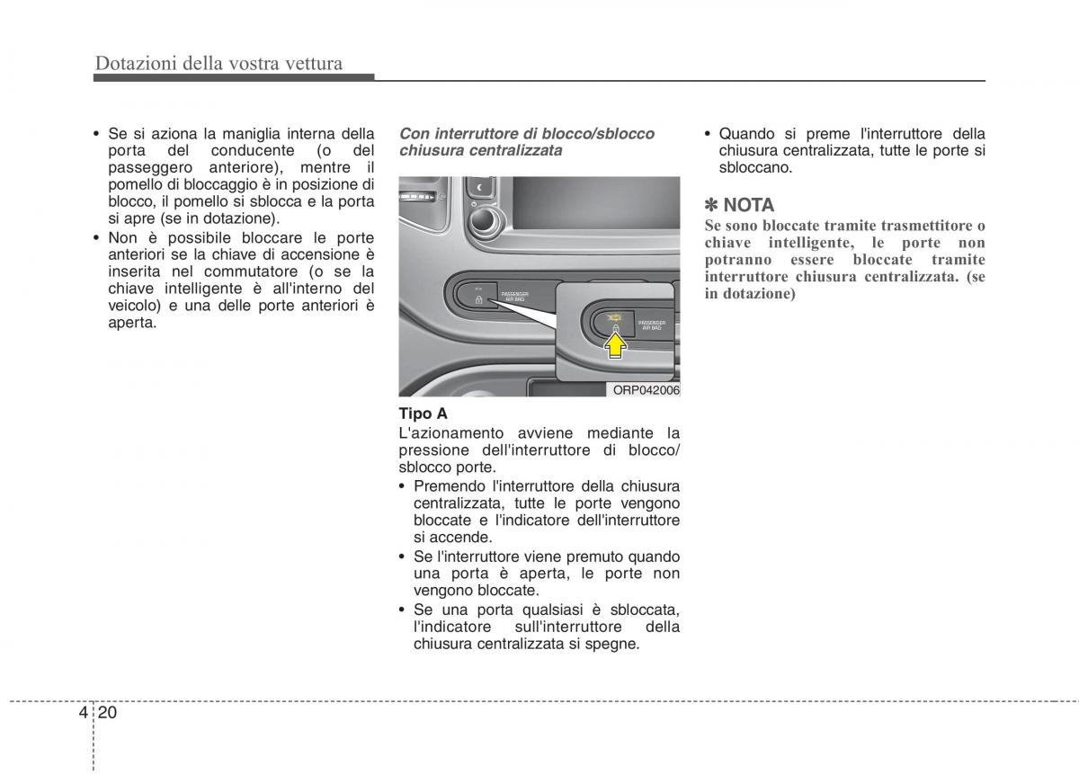 manual KIA Carens III 3 manuale del proprietario page 109