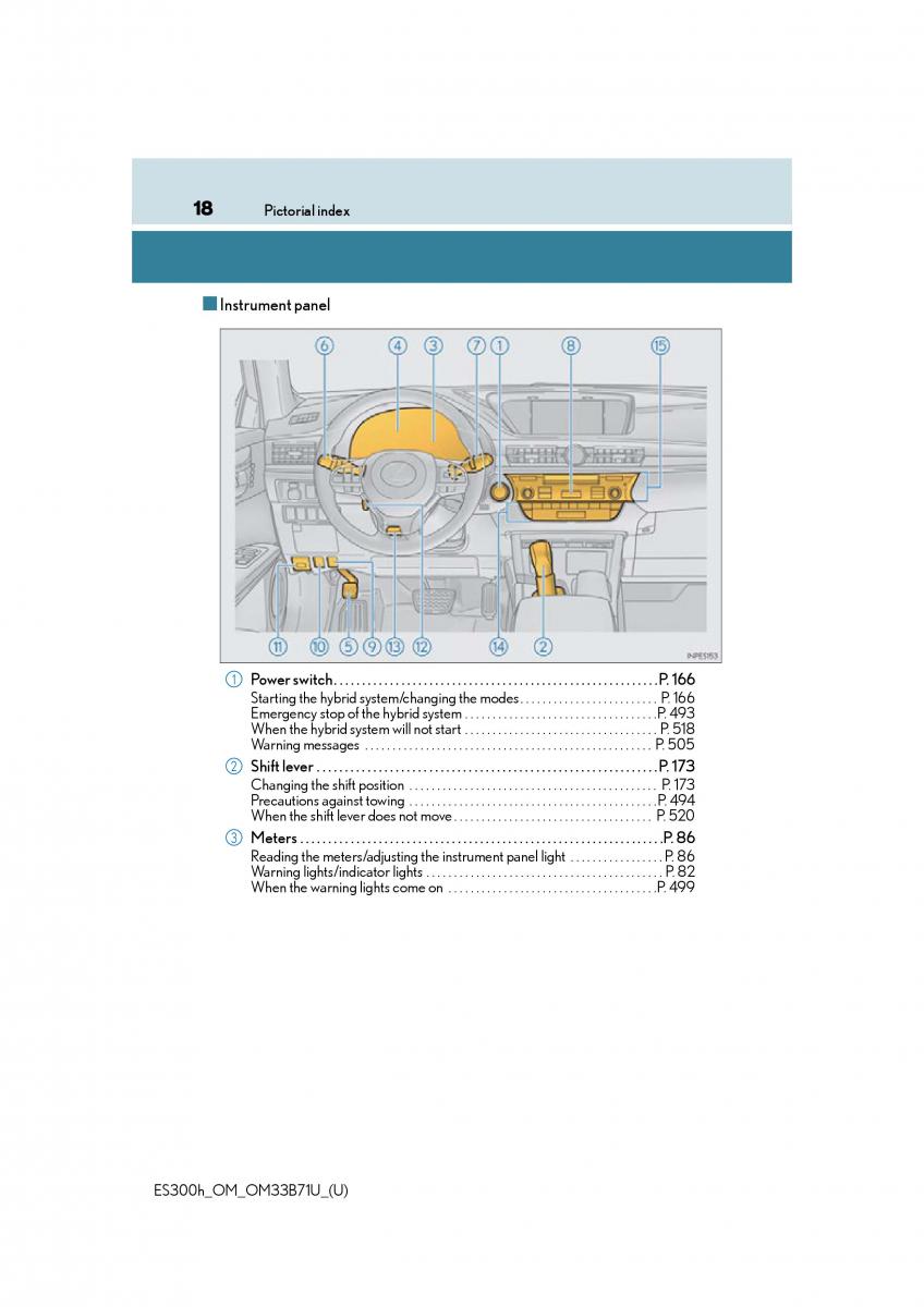 manual  Lexus ES300h VI 6 XV60 owners manual / page 18