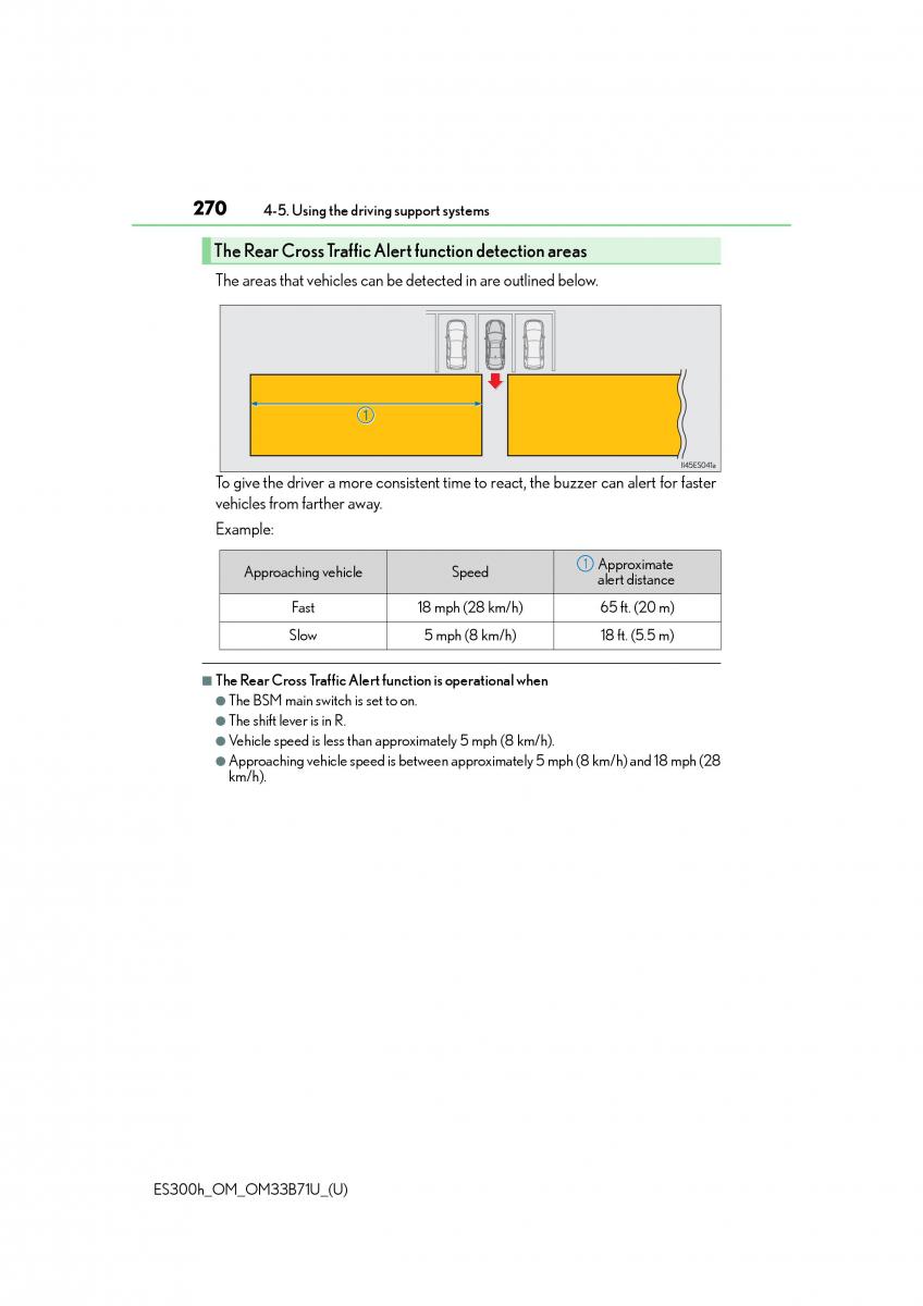 Lexus ES300h VI 6 XV60 owners manual / page 270