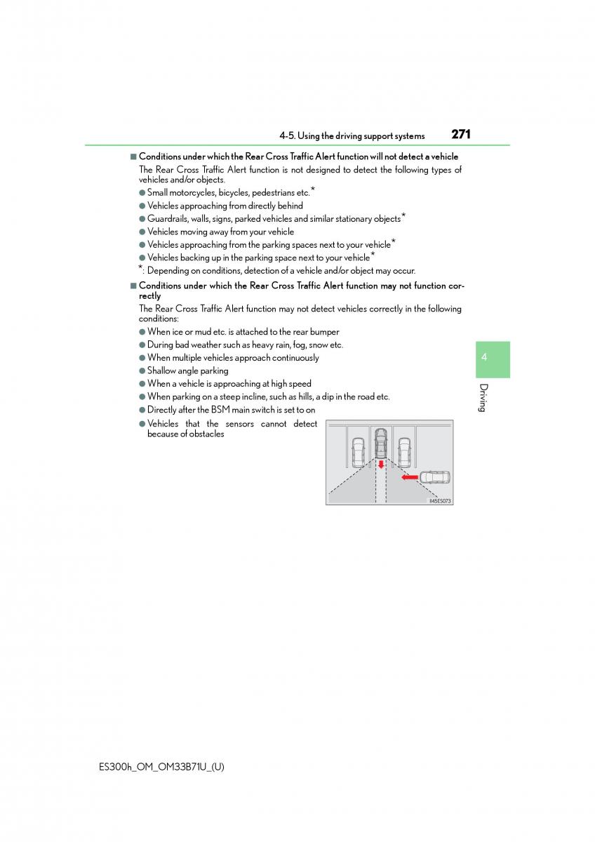 Lexus ES300h VI 6 XV60 owners manual / page 271