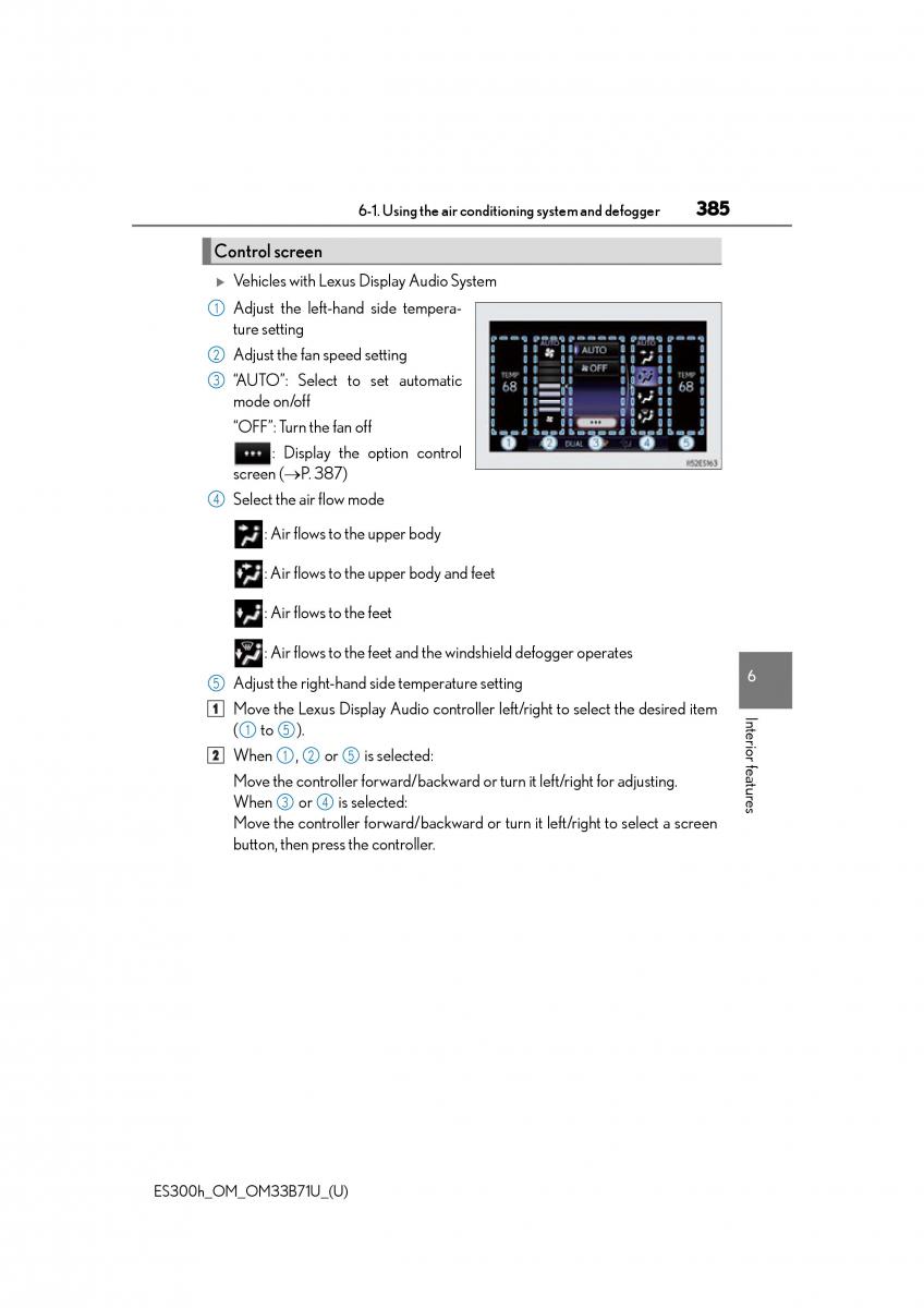 Lexus ES300h VI 6 XV60 owners manual / page 385