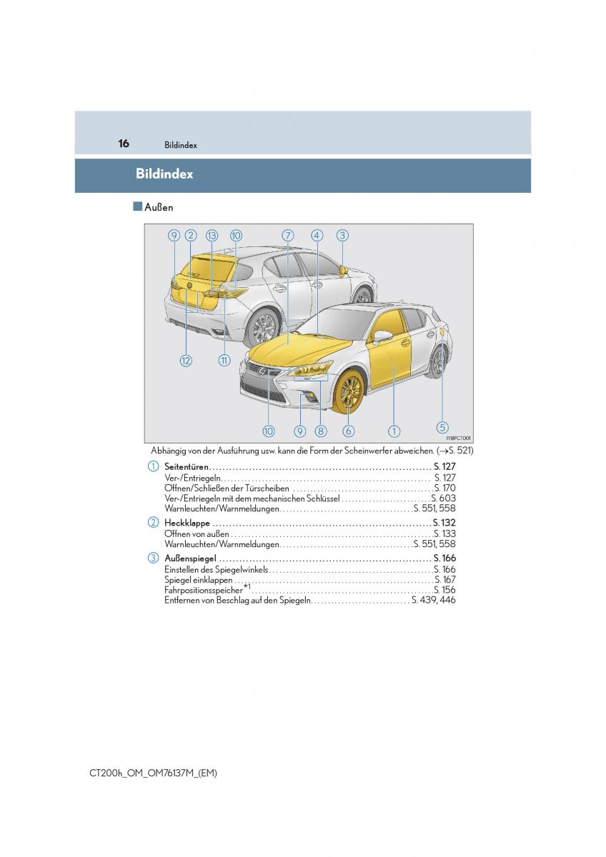 manual  Lexus CT200h Handbuch / page 16