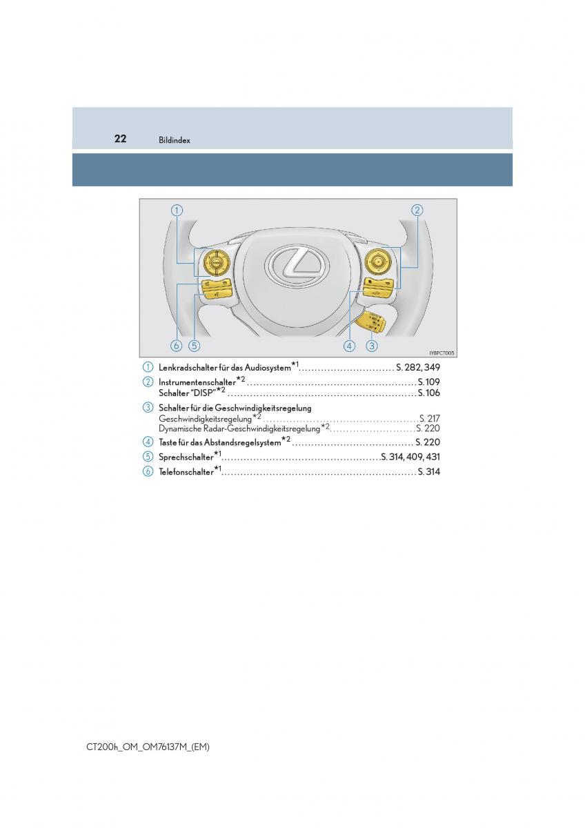 manual  Lexus CT200h Handbuch / page 22