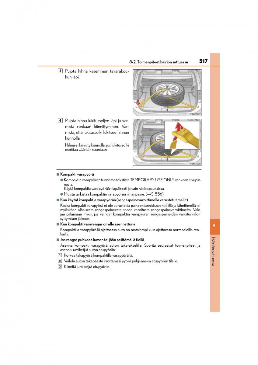 manual  Lexus CT200h omistajan kasikirja / page 517