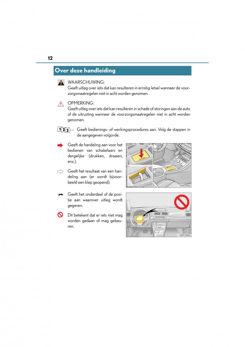 manual  Lexus CT200h handleiding / page 12