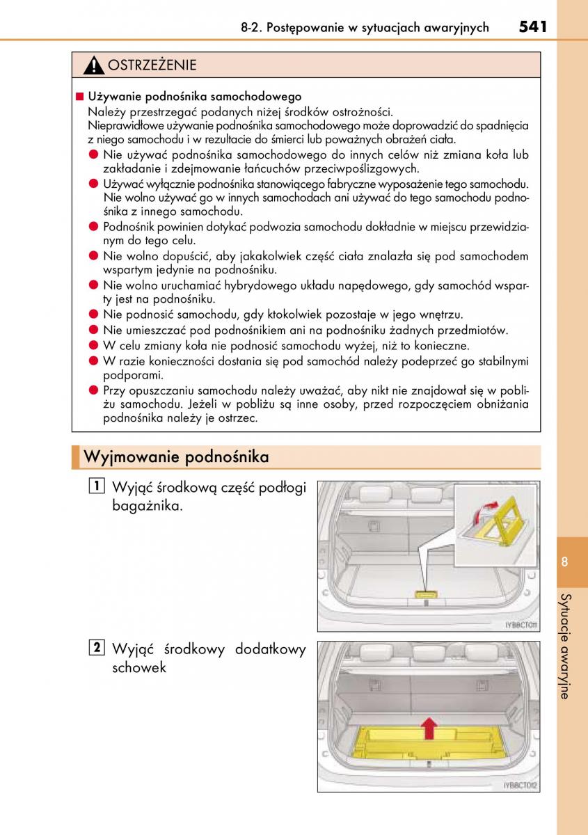 Lexus CT200h instrukcja obslugi / page 541