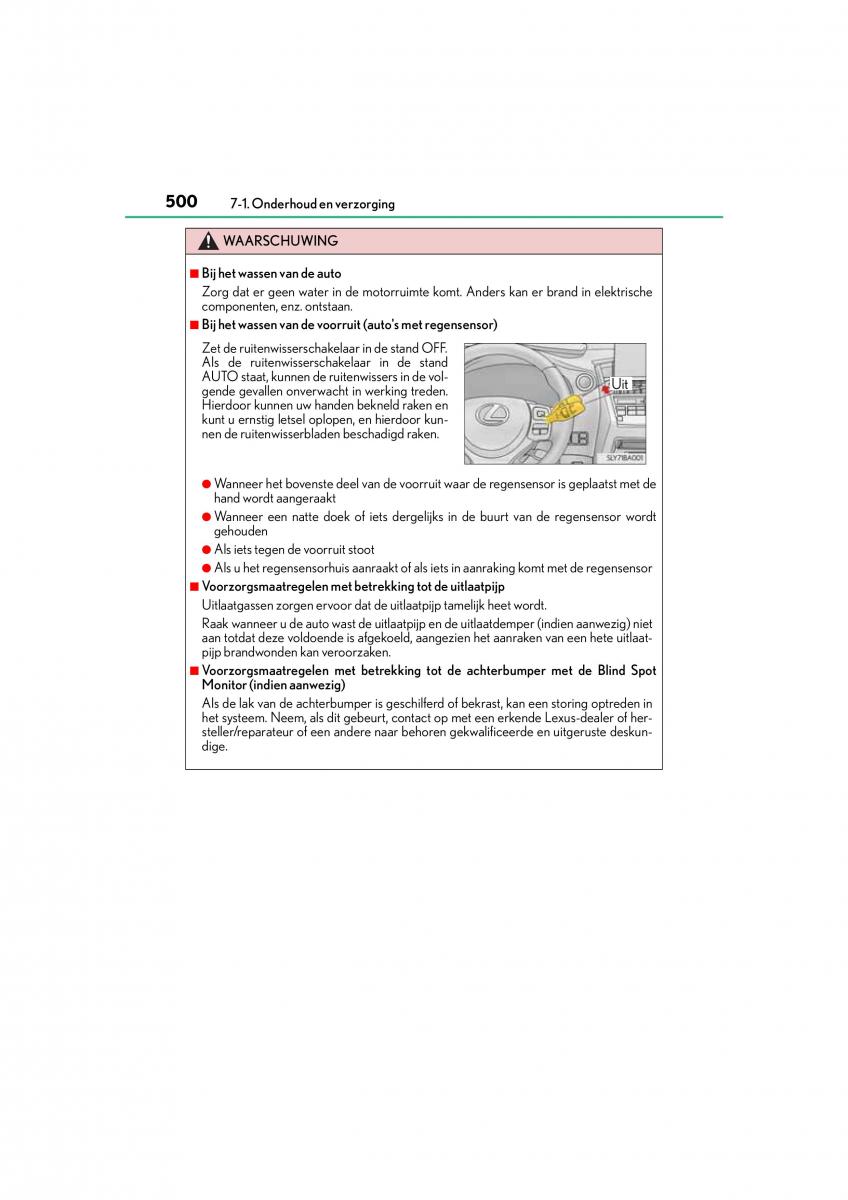 Lexus NX handleiding / page 500