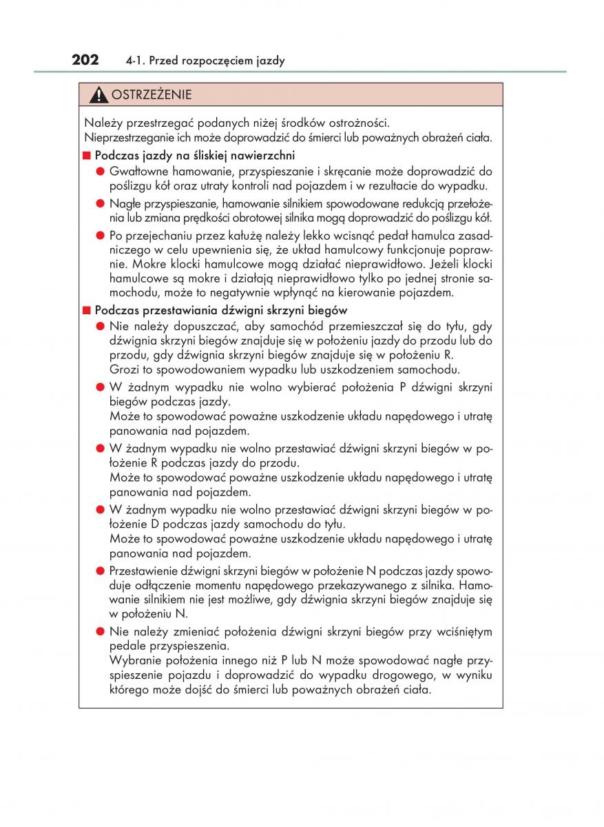 Lexus NX instrukcja obslugi / page 202