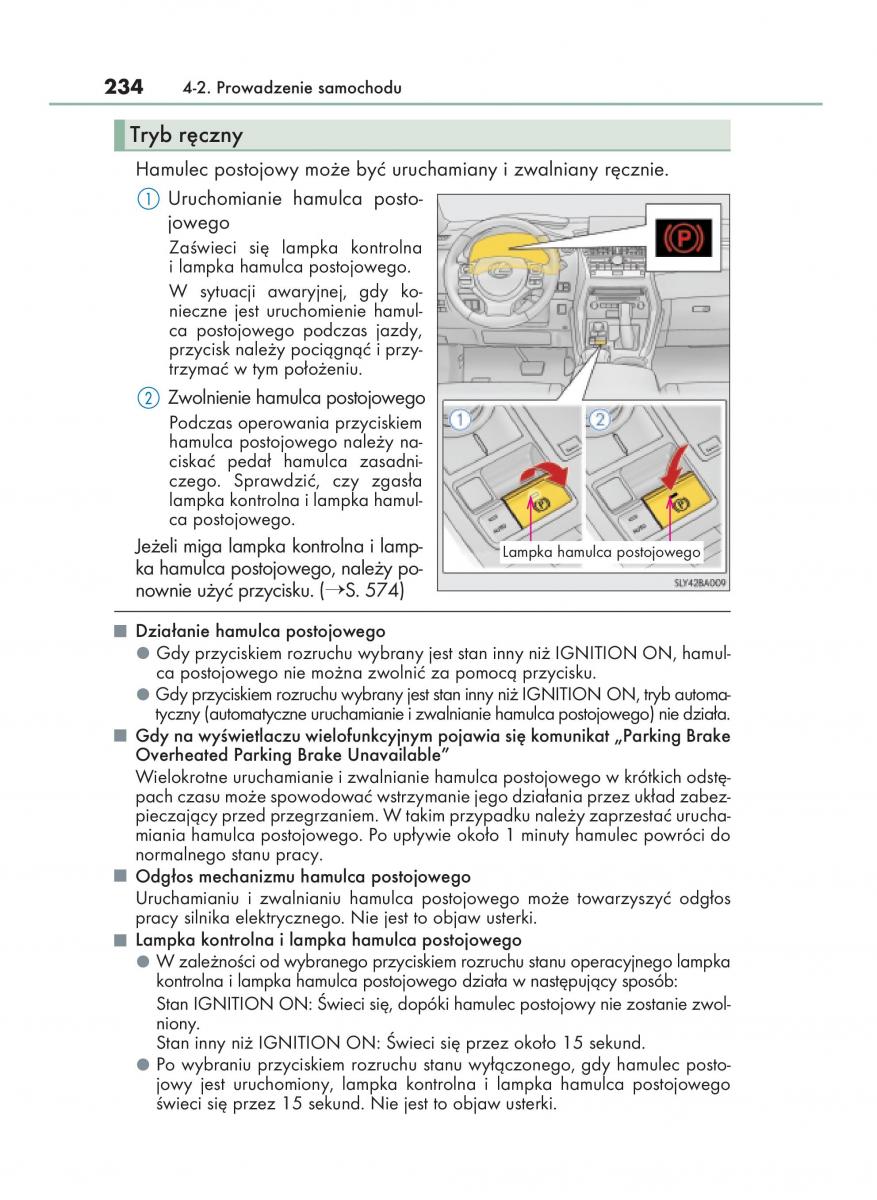Lexus NX instrukcja obslugi / page 234