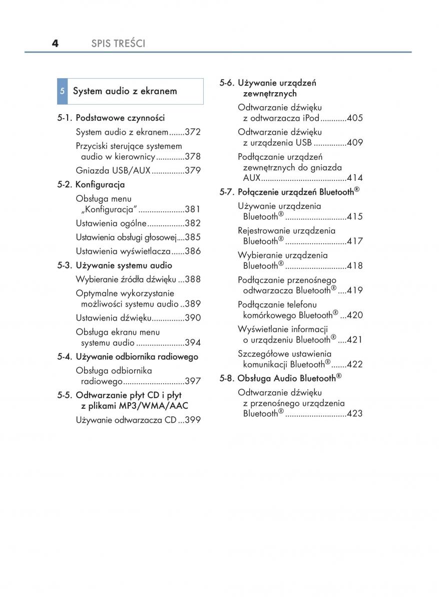 Lexus NX instrukcja obslugi / page 4