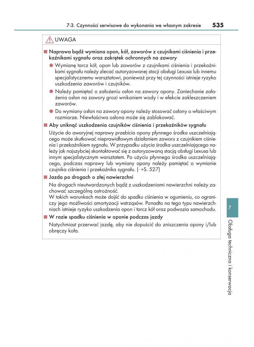 Lexus NX instrukcja obslugi / page 535