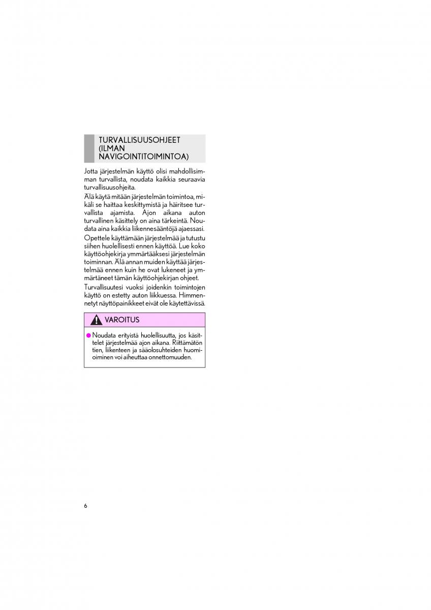 Lexus RC omistajan kasikirja / page 6