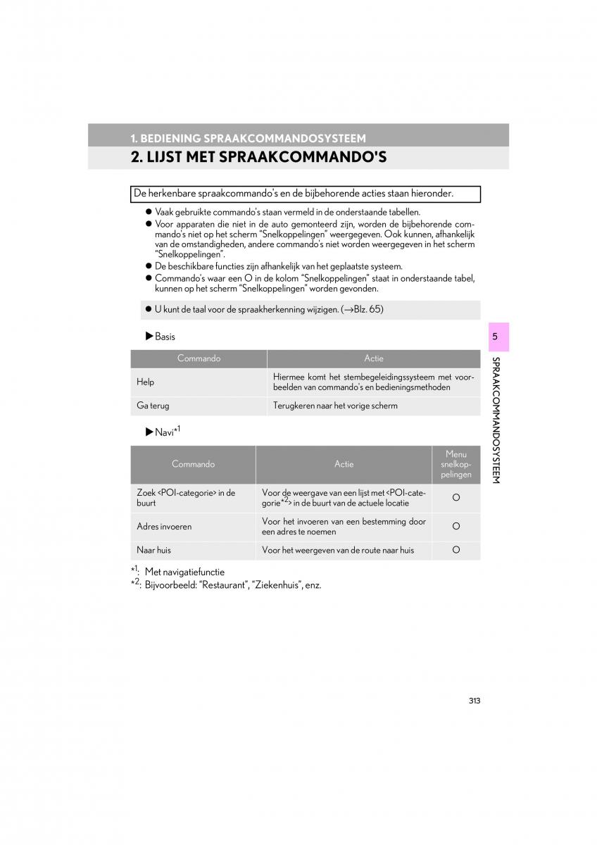 Lexus LS460 IV 4 handleiding / page 313