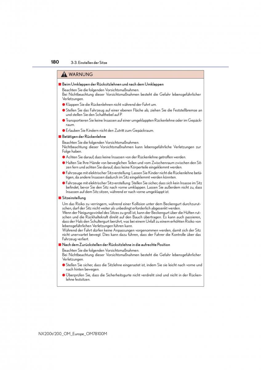 Lexus NX Handbuch / page 180