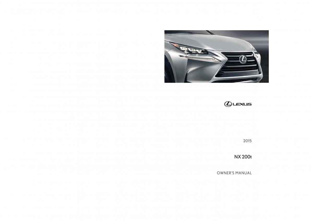 Lexus NX owners manual / page 1