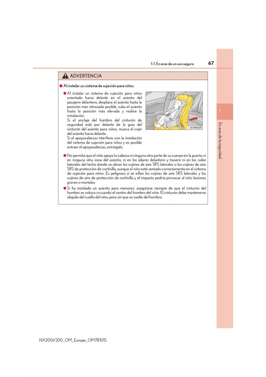 Lexus NX manual del propietario / page 67