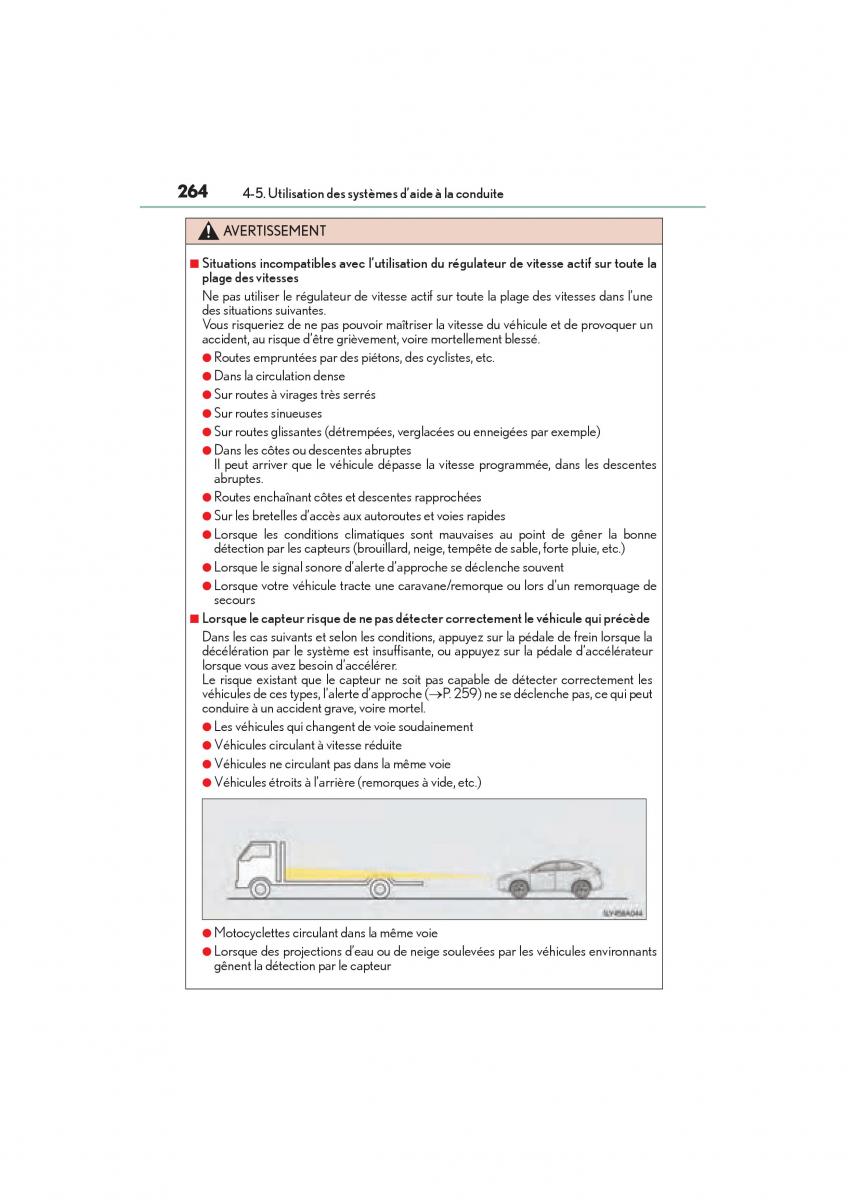 Lexus NX manuel du proprietaire / page 266