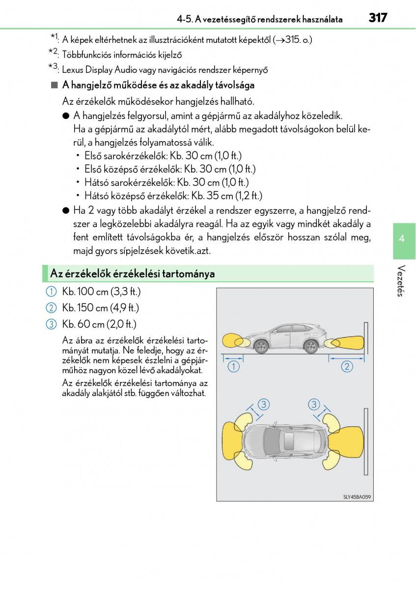 Lexus NX Kezelesi utmutato / page 317