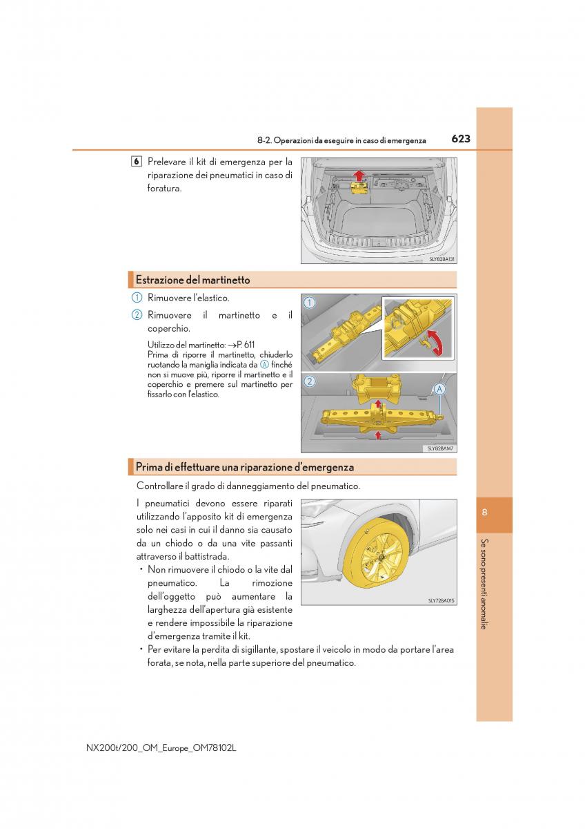 Lexus NX manuale del proprietario / page 623