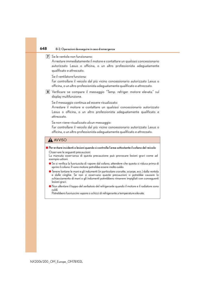 Lexus NX manuale del proprietario / page 648