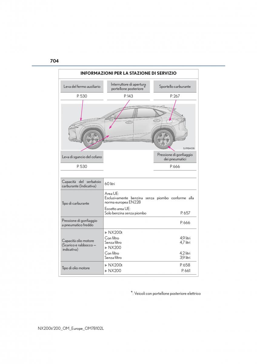 Lexus NX manuale del proprietario / page 704