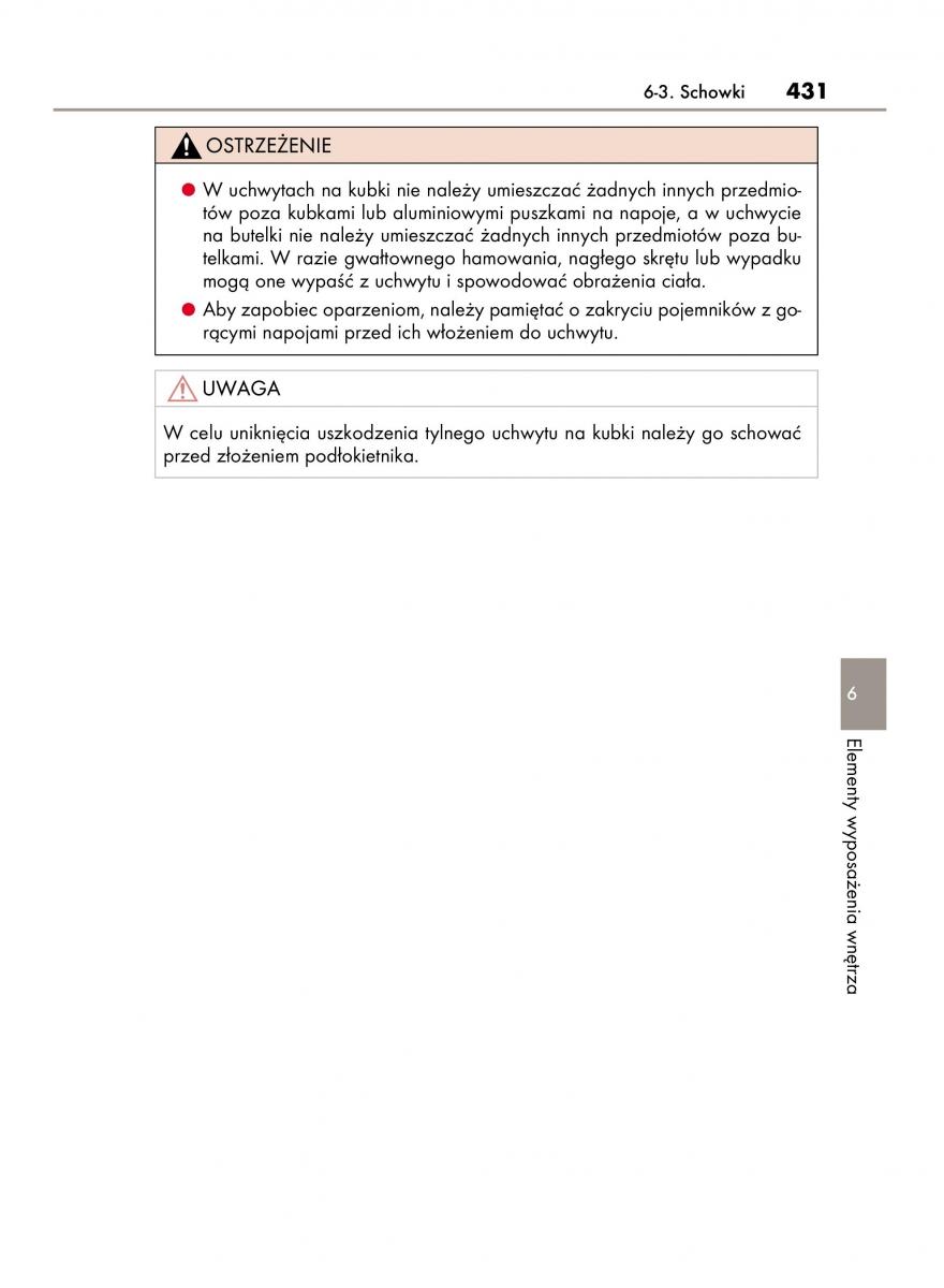 Lexus IS300h III 3 instrukcja obslugi / page 431