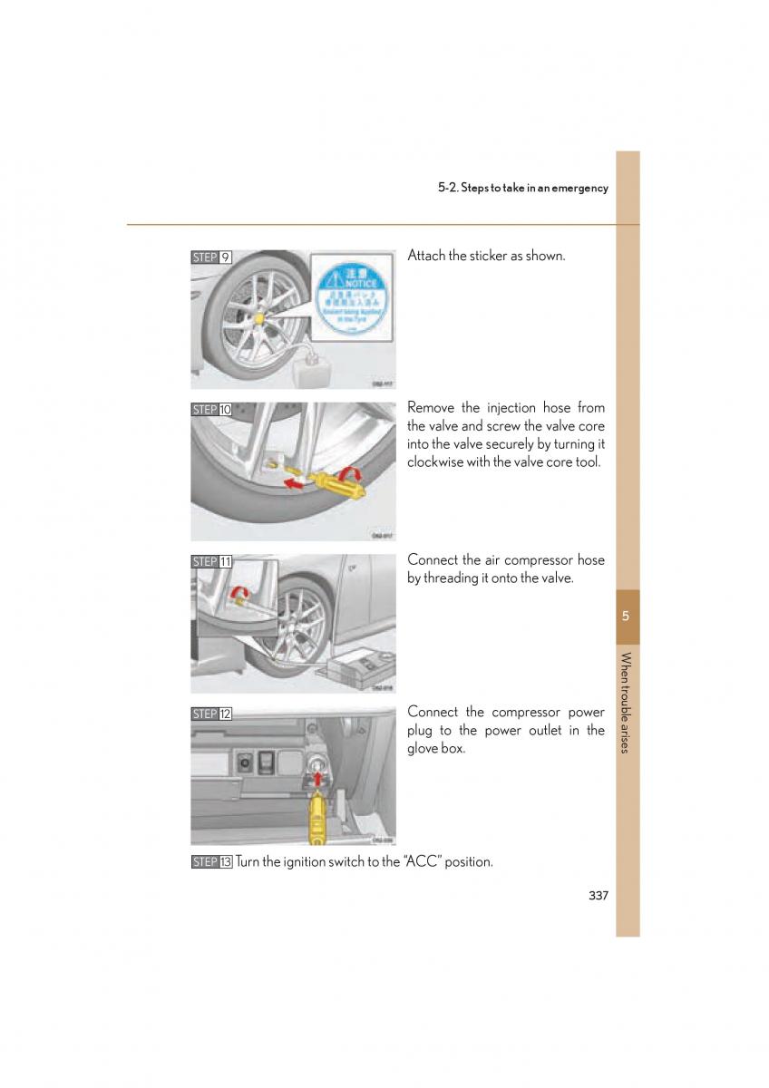 Lexus LFA owners manual / page 341