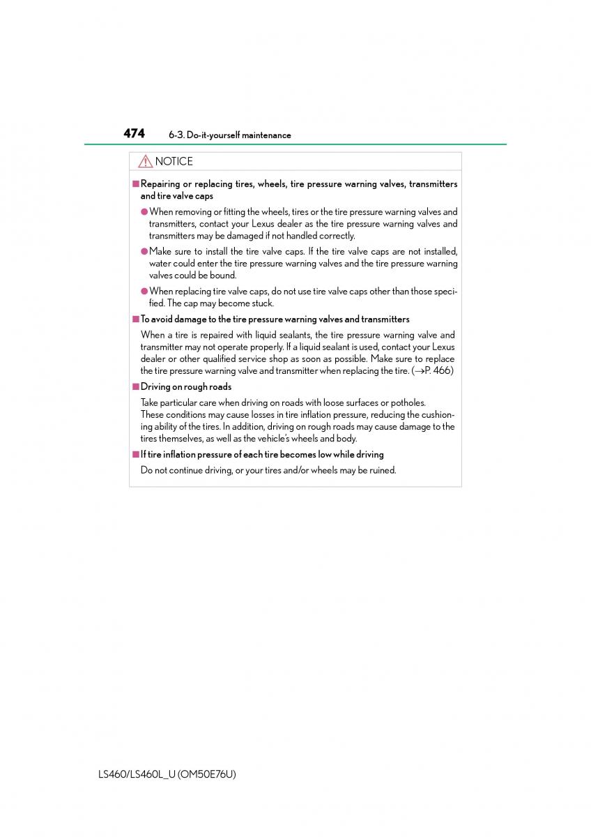 Lexus LS460 IV 4 owners manual / page 474