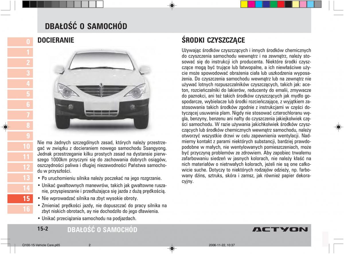 manual  SsangYong Actyon instrukcja / page 281