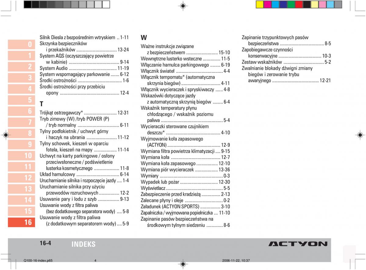 SsangYong Actyon instrukcja obslugi / page 300