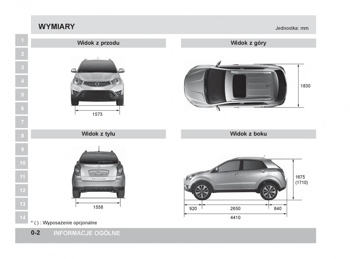 manual  SsangYong Korando III 3 instrukcja / page 7