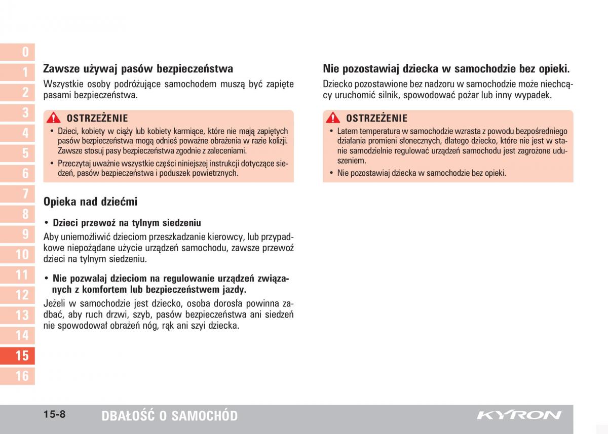 SsangYong Kyron instrukcja obslugi / page 265