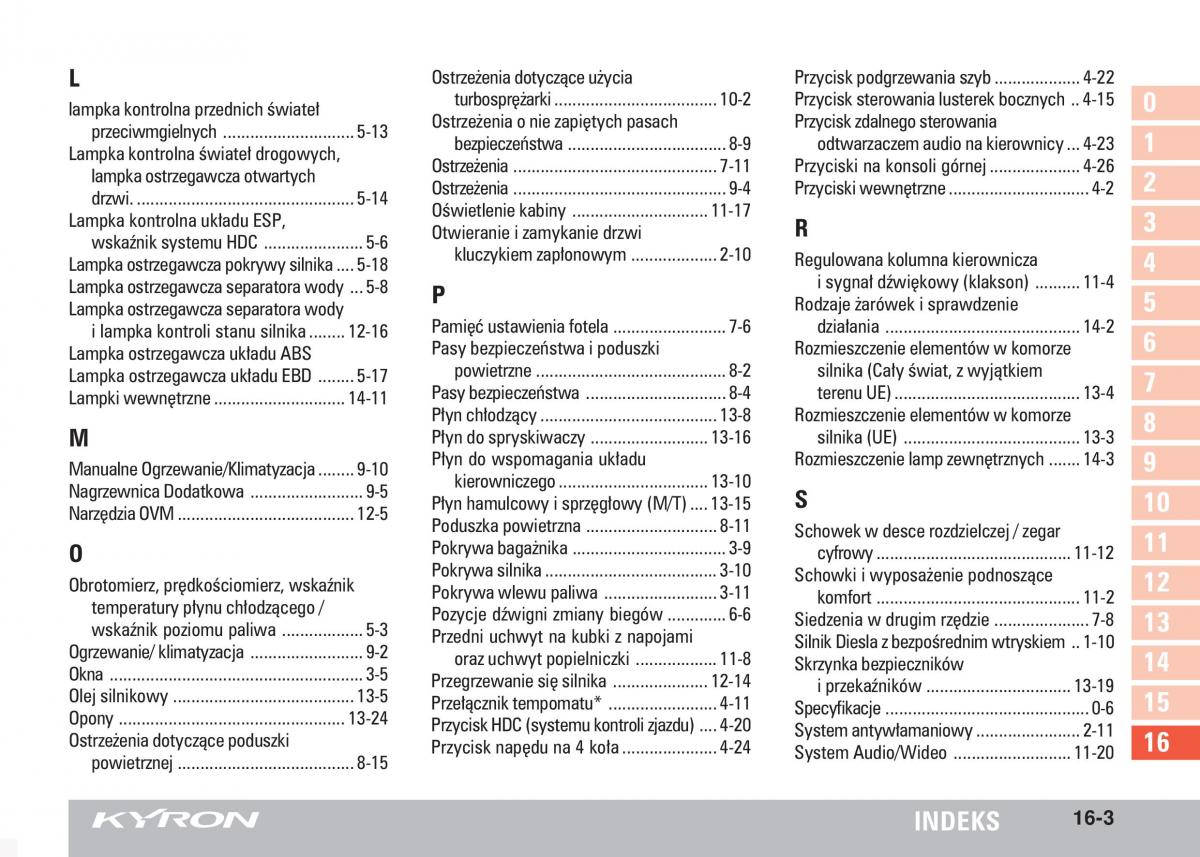 SsangYong Kyron instrukcja obslugi / page 274