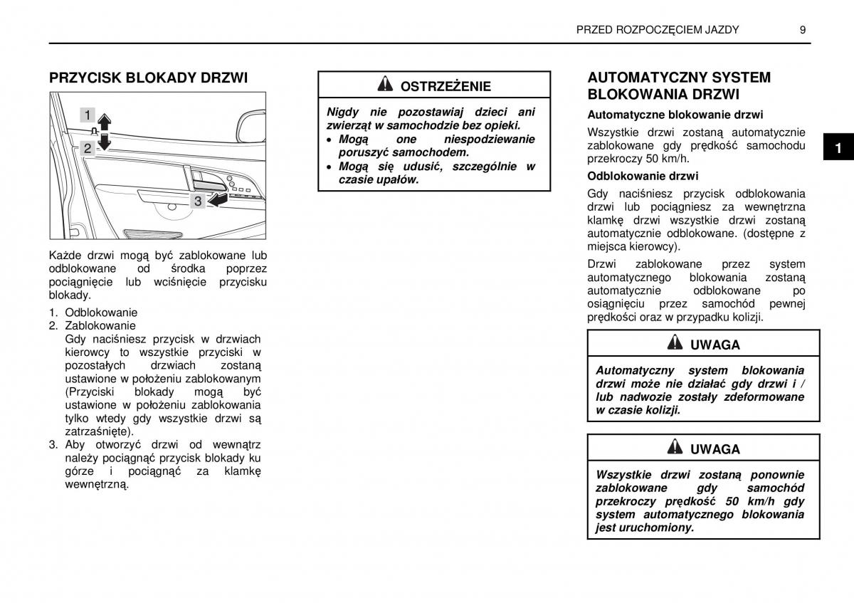 manual  SsangYong Rexton I 1 instrukcja / page 9