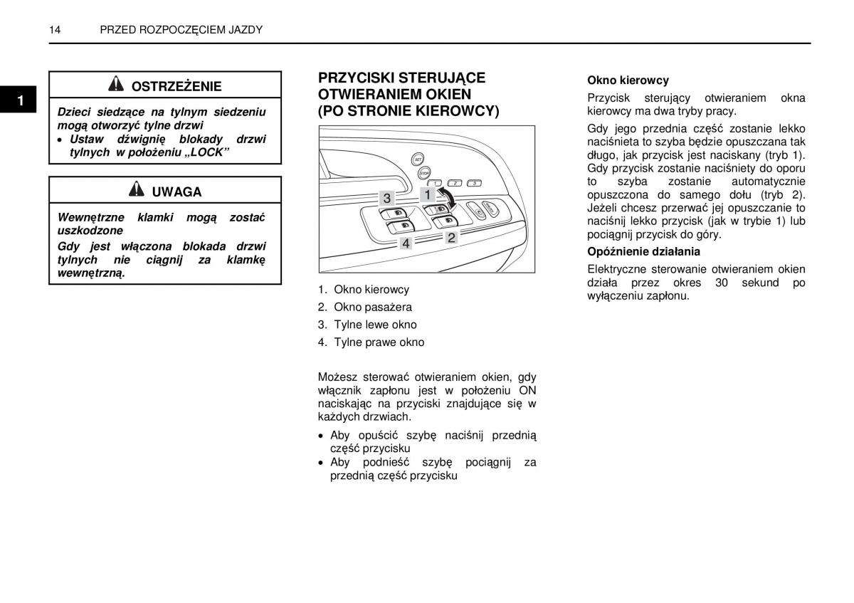 manual  SsangYong Rexton I 1 instrukcja / page 14