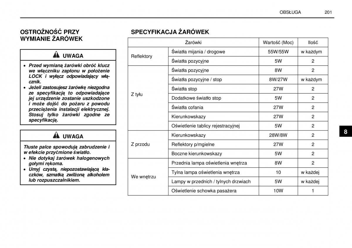 SsangYong Rexton I 1 instrukcja obslugi / page 201