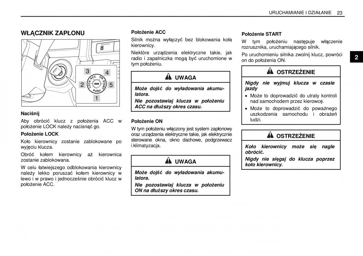 SsangYong Rexton I 1 instrukcja obslugi / page 23