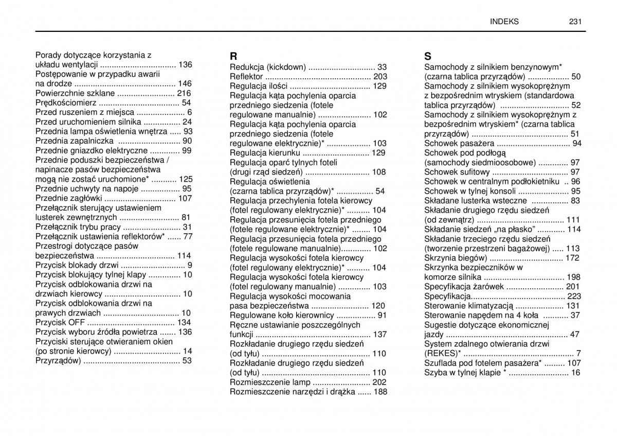 manual  SsangYong Rexton I 1 instrukcja / page 231