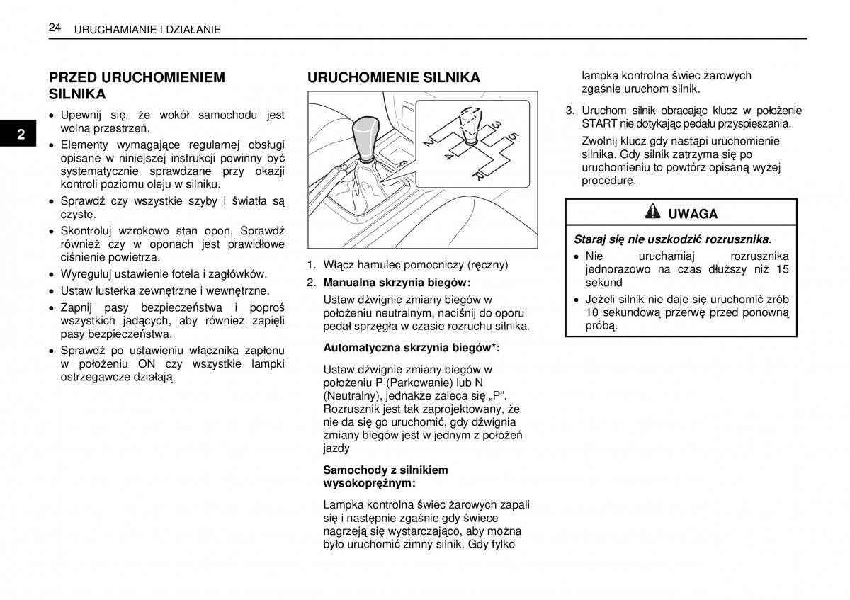 SsangYong Rexton I 1 instrukcja obslugi / page 24