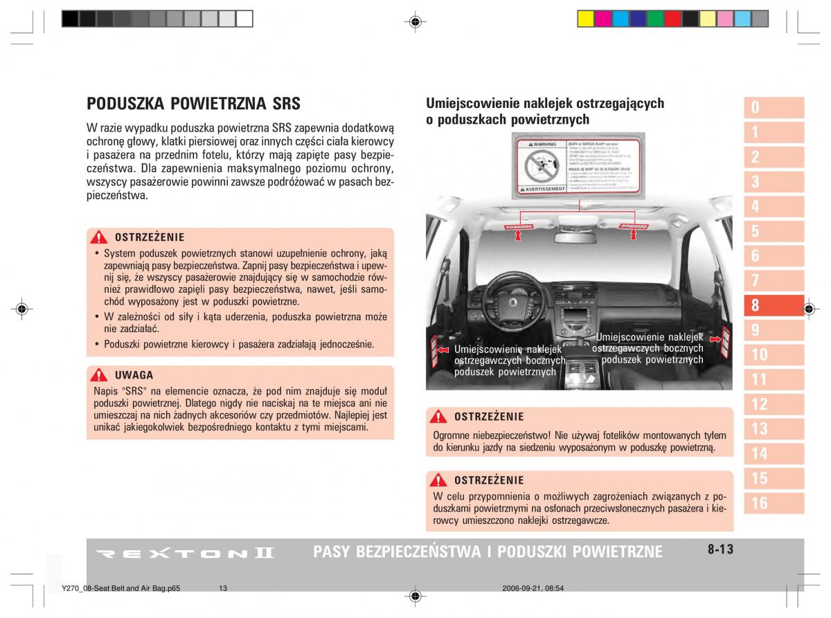 SsangYong Rexton II 2 instrukcja obslugi / page 161