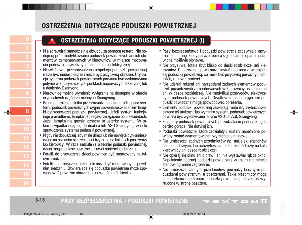 SsangYong Rexton II 2 instrukcja obslugi / page 164