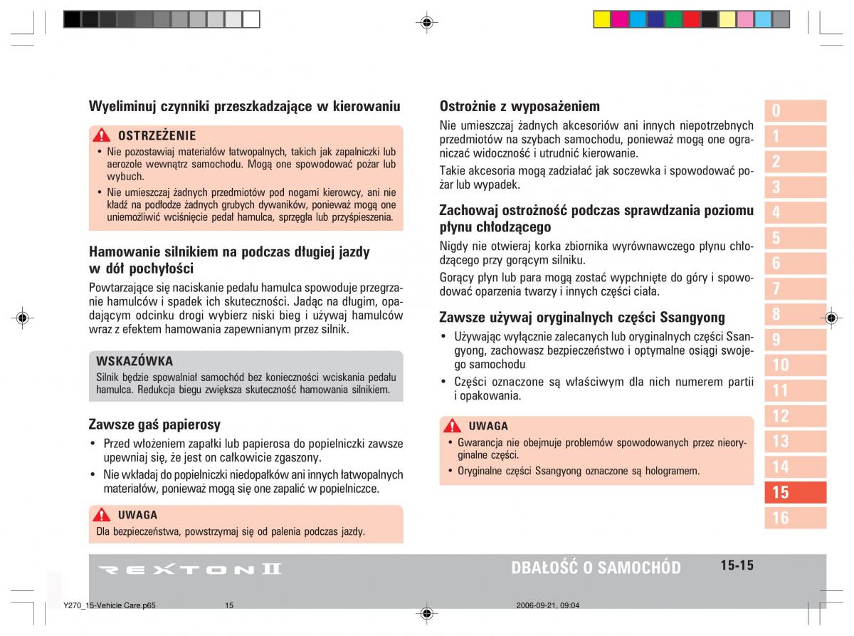 SsangYong Rexton II 2 instrukcja obslugi / page 302