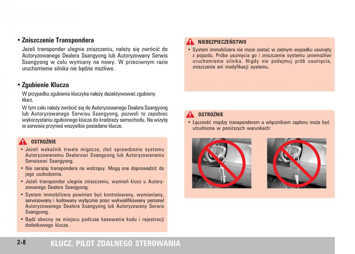 manual  SsangYong Rodius instrukcja / page 24