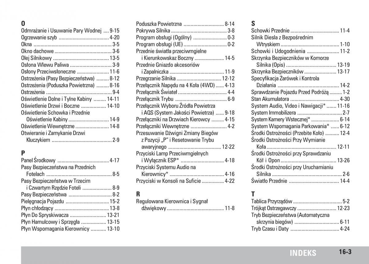 manual  SsangYong Rodius instrukcja / page 269