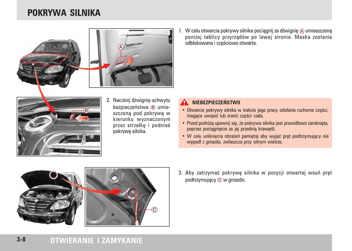 SsangYong Rodius instrukcja obslugi / page 34