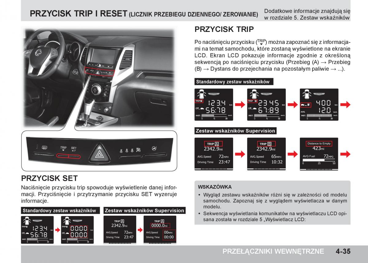 SsangYong Tivoli instrukcja obslugi / page 135