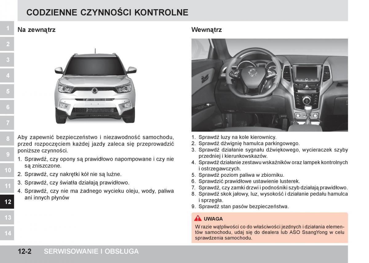 SsangYong Tivoli instrukcja obslugi / page 354